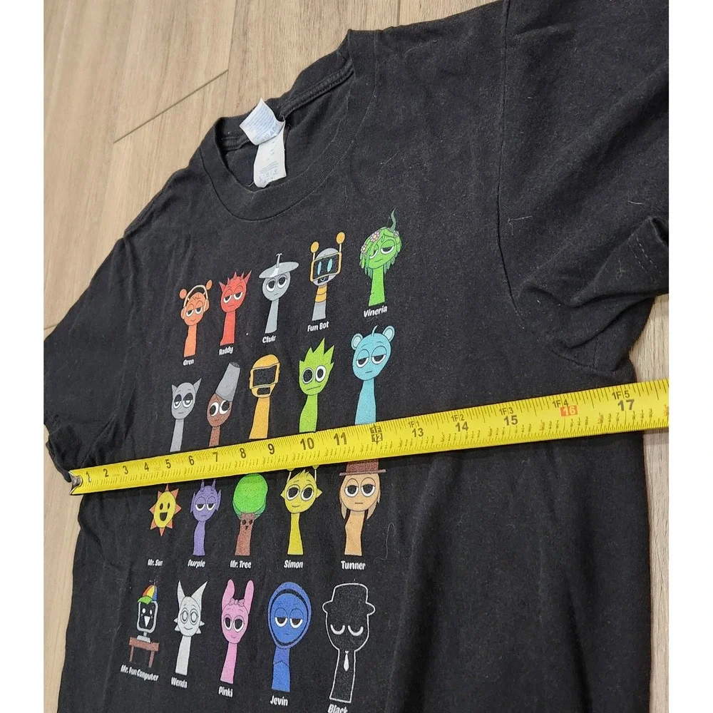 Sprunki Characters Oren Wenda Youth Size M/L Graphic Shirt Bundle Gaming Cartoon